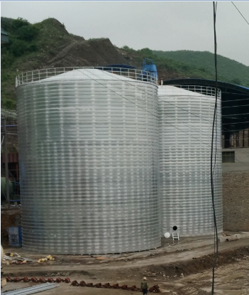 遂宁粮食钢板仓的安装全过程不用热焊接